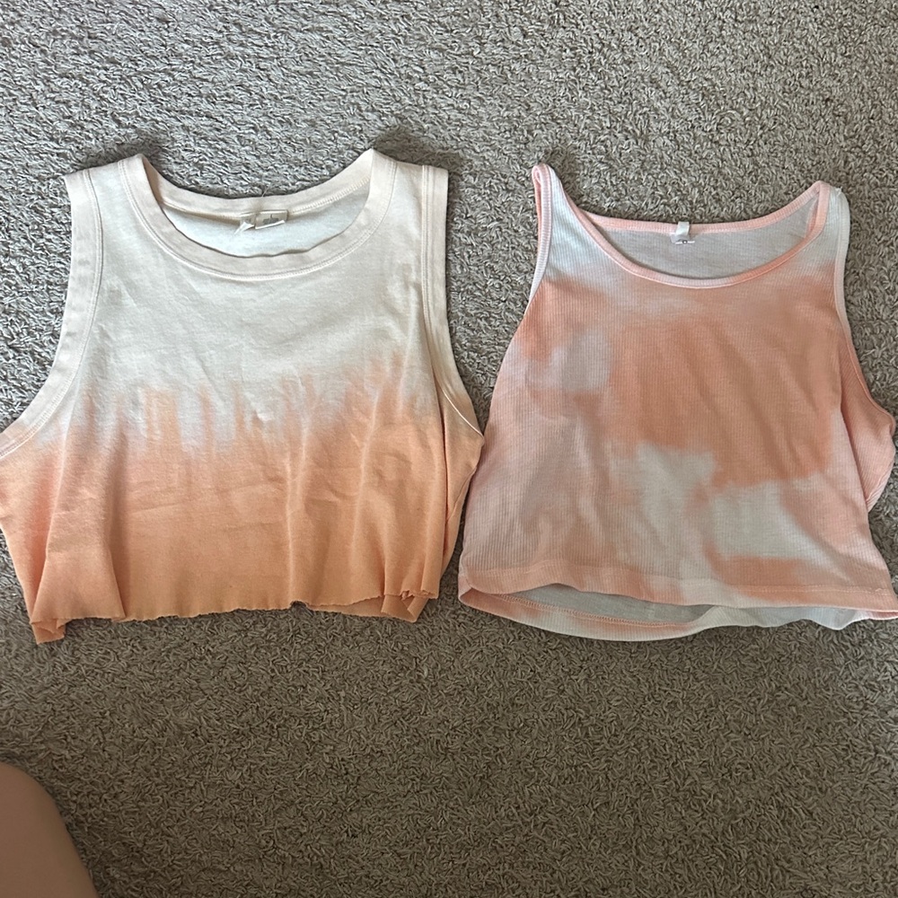 Tie-Dye Crop Tank Tops